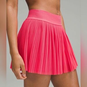 Lululemon Mesh Pleats Mid-rise Mini Tennis Skirt Lip Gloss 8.